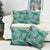 Cyan Hawaii Hibiscus With Tropical Flowers Motifs Pillow Cover - Polynesian Pride