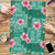 Cyan Hawaii Hibiscus With Tropical Flowers Motifs Puzzle - Polynesian Pride