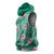 Cyan Hawaii Hibiscus With Tropical Flowers Motifs Sleeveless Hoodie - Polynesian Pride