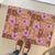 Orange Hawaii Hibiscus With Tropical Flowers Motifs Rubber Doormat - Polynesian Pride