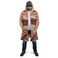 Aloha Hawaii Mikioi Lei Cloak Beige Tropical Flower Pattern - Polynesian Pride