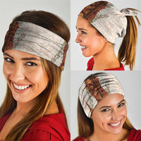 Aloha Hawaii Mikioi Lei Neck Gaiter Cattail Red Tropical Flower Pattern - Polynesian Pride