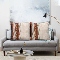 Aloha Hawaii Mikioi Lei Pillow Cover Cattail Red Tropical Flower Pattern - Polynesian Pride