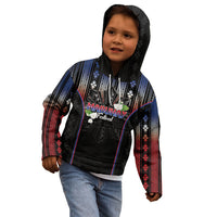Mabuhay Philippines Festival Kid Hoodie Filipino Map Sampaguita Igorot Pattern LT14 - Polynesian Pride