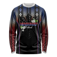 Mabuhay Philippines Festival Long Sleeve Shirt Filipino Map Sampaguita Igorot Pattern LT14 Unisex Black - Polynesian Pride