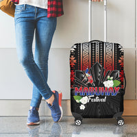 Mabuhay Philippines Festival Luggage Cover Filipino Map Sampaguita Igorot Pattern LT14 - Polynesian Pride