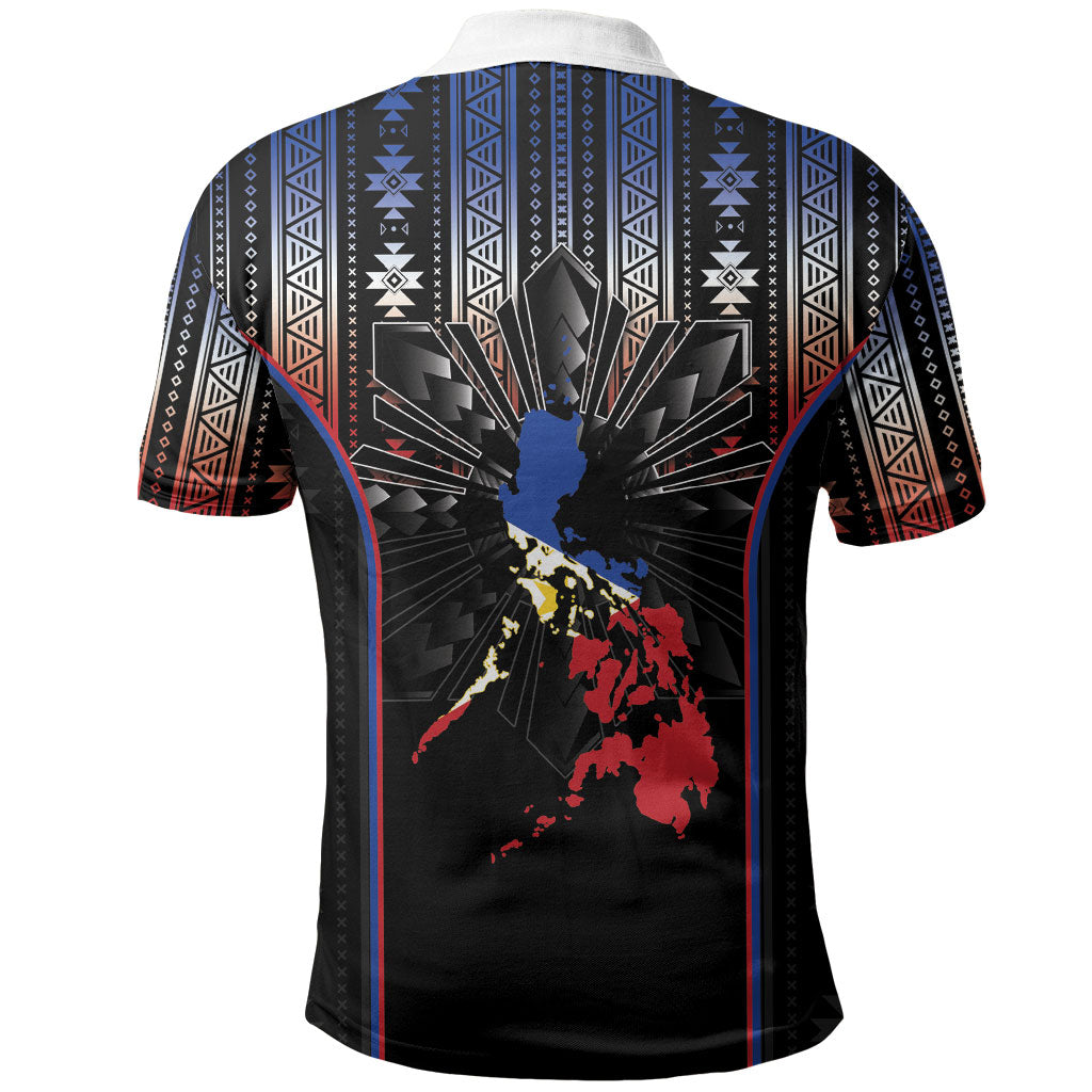 Mabuhay Philippines Festival Polo Shirt Filipino Map Sampaguita Igorot Pattern LT14 - Polynesian Pride
