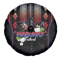 Mabuhay Philippines Festival Spare Tire Cover Filipino Map Sampaguita Igorot Pattern LT14 - Polynesian Pride