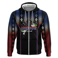 Mabuhay Philippines Festival Zip Hoodie Filipino Map Sampaguita Igorot Pattern LT14 Zip Hoodie Black - Polynesian Pride