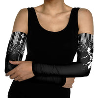 Mabuhay Philippines Festival Arm Sleeves Filipino Map Black White Igorot Pattern