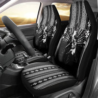 Mabuhay Philippines Festival Car Seat Cover Filipino Map Black White Igorot Pattern LT14 - Polynesian Pride
