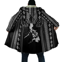 Mabuhay Philippines Festival Cloak Filipino Map Black White Igorot Pattern