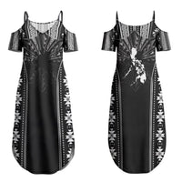 Mabuhay Philippines Festival Couples Matching Summer Maxi Dress and Hawaiian Shirt Filipino Map Black White Igorot Pattern LT14 - Polynesian Pride