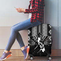 Mabuhay Philippines Festival Luggage Cover Filipino Map Black White Igorot Pattern LT14 - Polynesian Pride