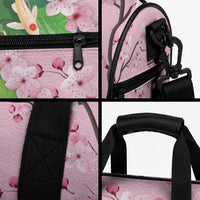Koi Fish Sakura Japan Duffle Bag Eternal Flow Cherry Blossom Seigaiha Pattern