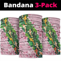 Koi Fish Sakura Japan Neck Gaiter Eternal Flow Cherry Blossom Seigaiha Pattern