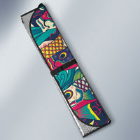 Japan Koinobori Auto Sun Shade Japanese Koi Flag Waves Pattern