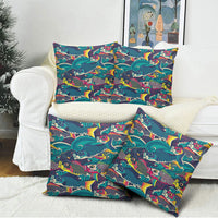 Japan Koinobori Pillow Cover Japanese Koi Flag Waves Pattern LT14 - Polynesian Pride