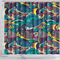 Japan Koinobori Shower Curtain Japanese Koi Flag Waves Pattern LT14 - Polynesian Pride