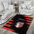 Custom New Caledonia Football Area Rug Allez Les Cagous Polynesian Pattern