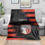 Custom New Caledonia Football Blanket Allez Les Cagous Polynesian Pattern