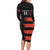 Custom New Caledonia Football Long Sleeve Bodycon Dress Allez Les Cagous Polynesian Pattern