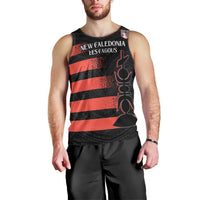 Custom New Caledonia Football Men Tank Top Allez Les Cagous Polynesian Pattern