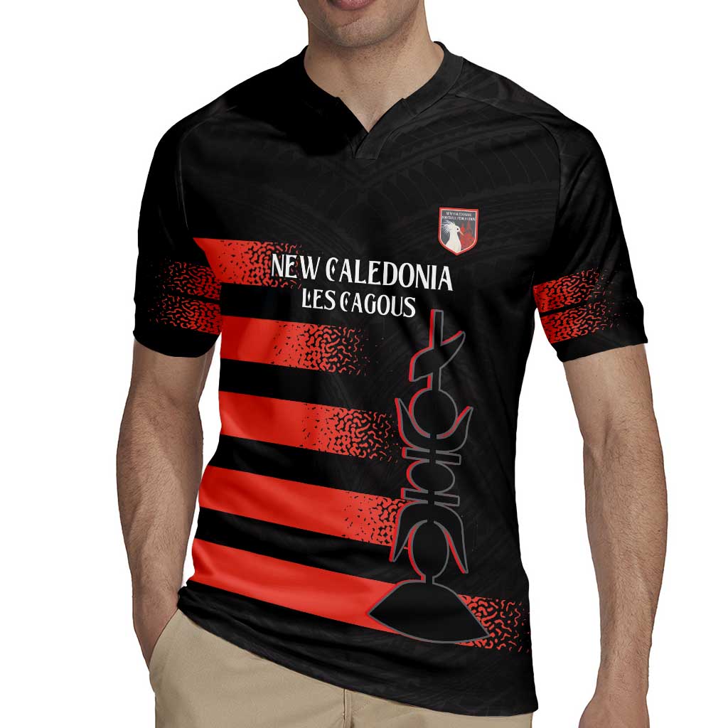Custom New Caledonia Football Rugby Jersey Allez Les Cagous Polynesian Pattern