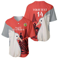 Custom Nouvelle-Caledonie Football Baseball Jersey Allez Les Cagous Simple Style