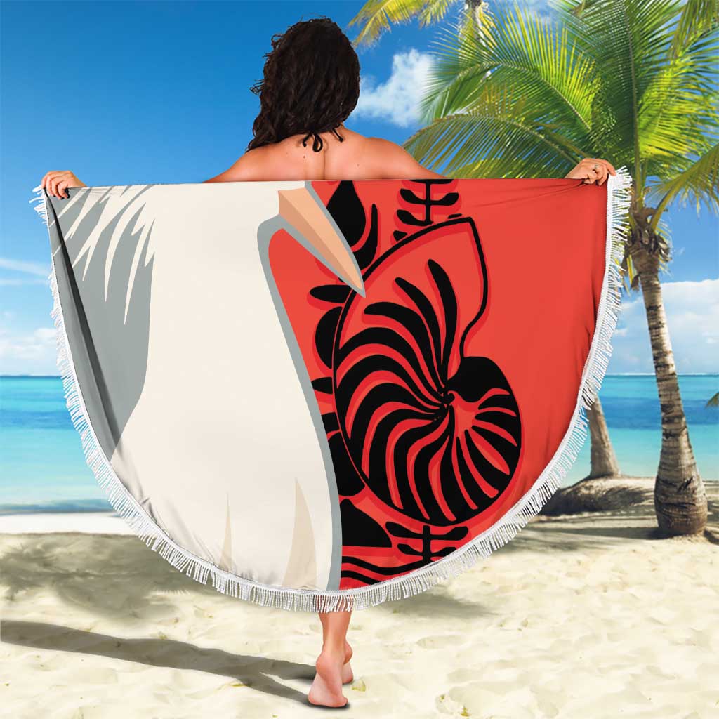 Custom Nouvelle-Caledonie Football Beach Blanket Allez Les Cagous Simple Style LT14 - Polynesian Pride