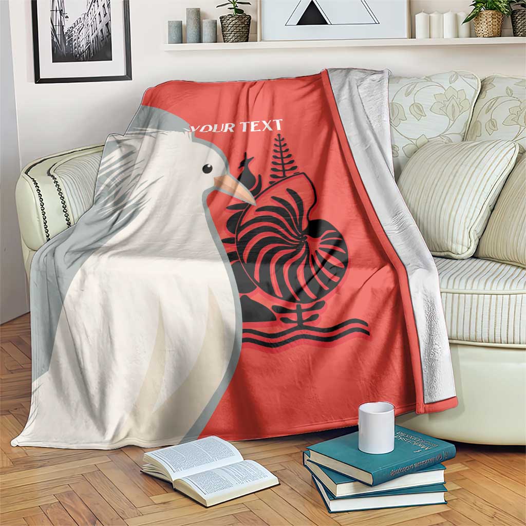 Custom Nouvelle-Caledonie Football Blanket Allez Les Cagous Simple Style LT14 Red - Polynesian Pride