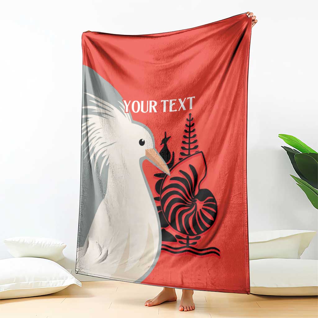 Custom Nouvelle-Caledonie Football Blanket Allez Les Cagous Simple Style LT14 - Polynesian Pride