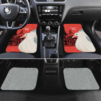 Custom Nouvelle-Caledonie Football Car Mats Allez Les Cagous Simple Style LT14 Set 4pcs Red - Polynesian Pride