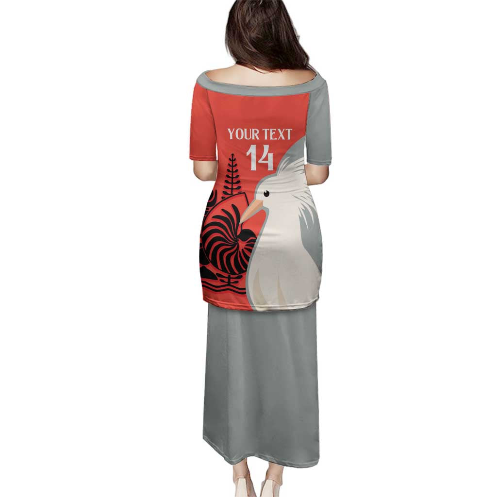 Custom Nouvelle-Caledonie Football Family Matching Puletasi and Hawaiian Shirt Allez Les Cagous Simple Style