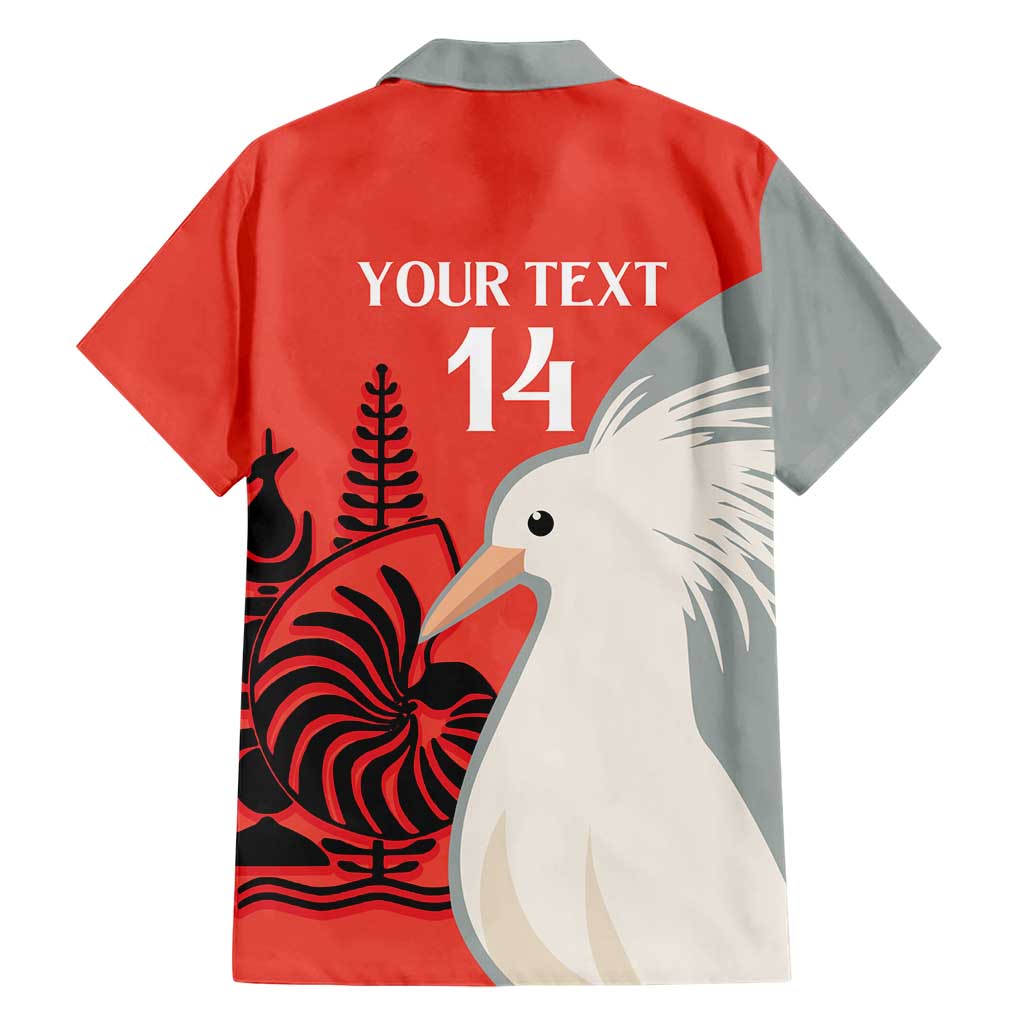 Custom Nouvelle-Caledonie Football Family Matching Short Sleeve Bodycon Dress and Hawaiian Shirt Allez Les Cagous Simple Style