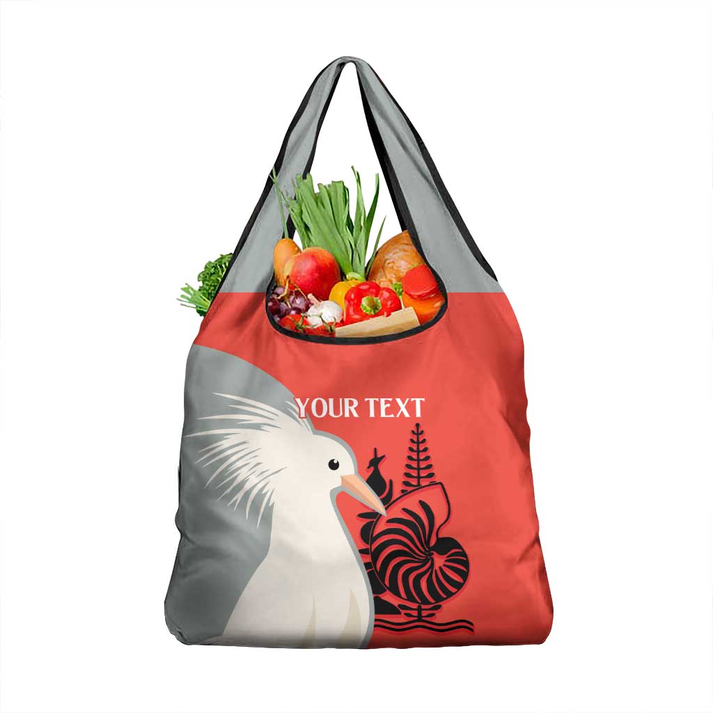 Custom Nouvelle-Caledonie Football Grocery Bag Allez Les Cagous Simple Style LT14 1-pack One Size Red - Polynesian Pride