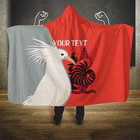 Custom Nouvelle-Caledonie Football Hooded Blanket Allez Les Cagous Simple Style LT14 - Polynesian Pride