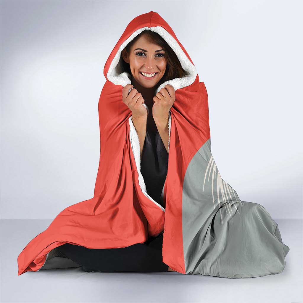 Custom Nouvelle-Caledonie Football Hooded Blanket Allez Les Cagous Simple Style LT14 - Polynesian Pride