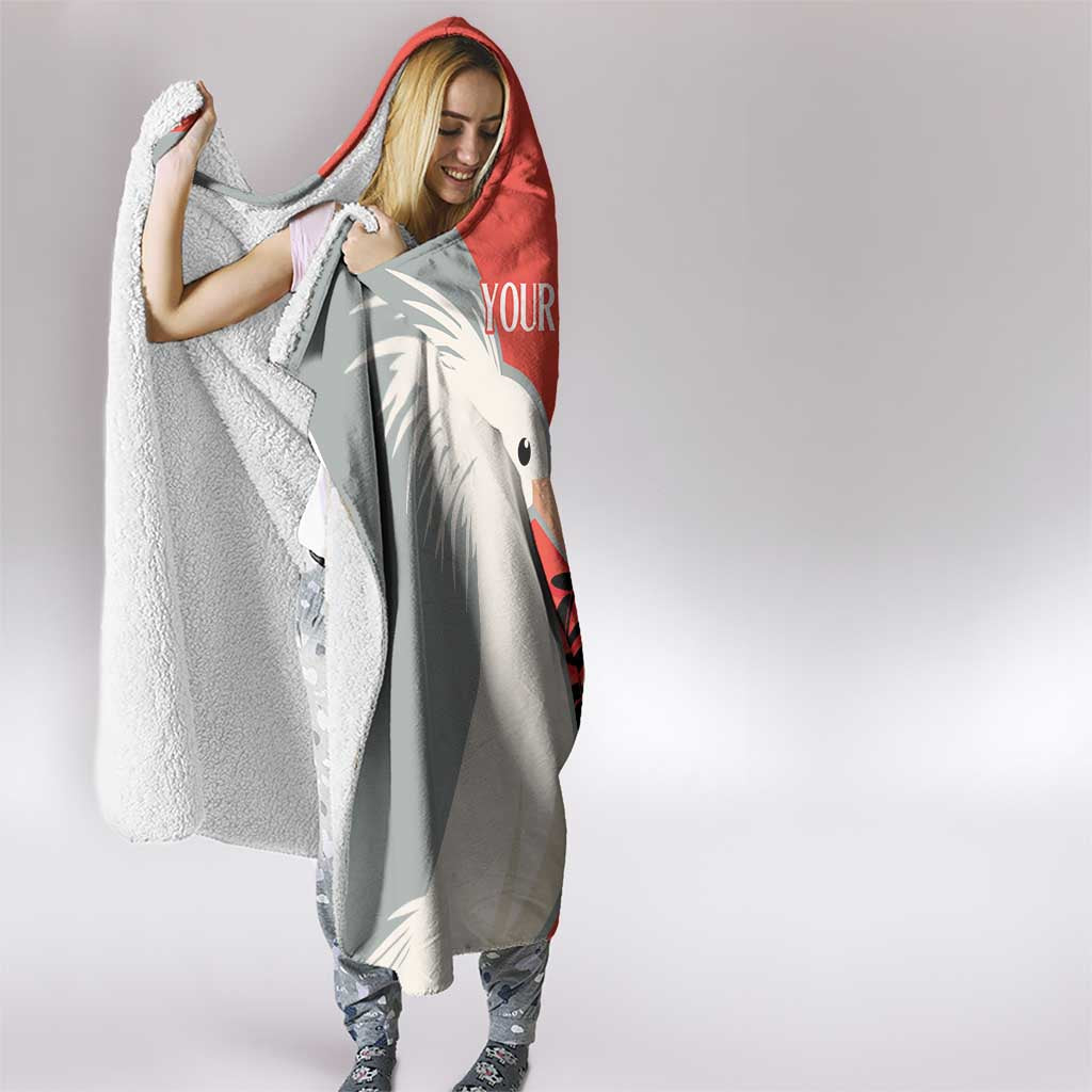 Custom Nouvelle-Caledonie Football Hooded Blanket Allez Les Cagous Simple Style LT14 - Polynesian Pride