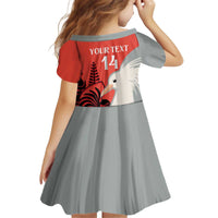 Custom Nouvelle-Caledonie Football Kid Short Sleeve Dress Allez Les Cagous Simple Style