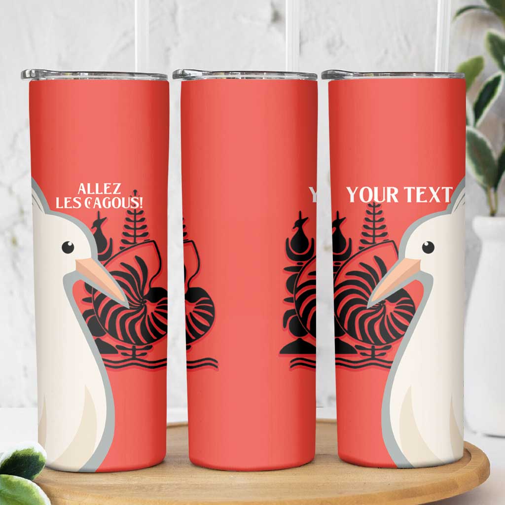 Custom Nouvelle-Caledonie Football Skinny Tumbler Allez Les Cagous Simple Style