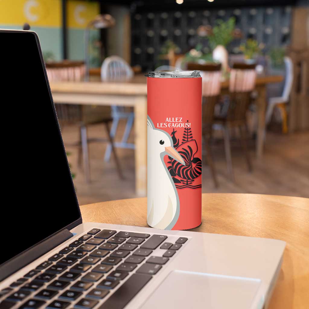 Custom Nouvelle-Caledonie Football Skinny Tumbler Allez Les Cagous Simple Style
