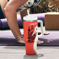Custom Nouvelle-Caledonie Football Tumbler With Handle Allez Les Cagous Simple Style LT14 - Polynesian Pride