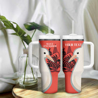 Custom Nouvelle-Caledonie Football Tumbler With Handle Allez Les Cagous Simple Style LT14 - Polynesian Pride