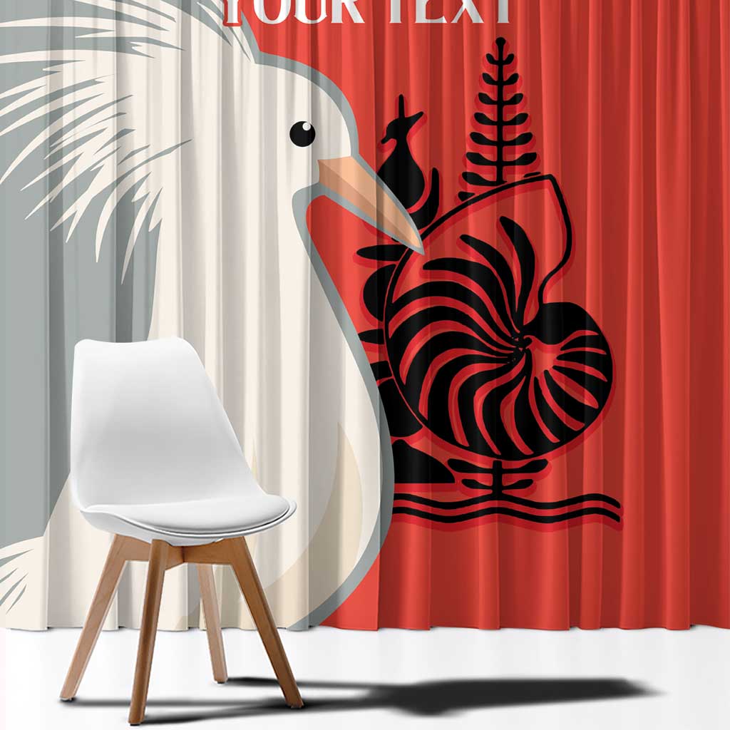 Custom Nouvelle-Caledonie Football Window Curtain Allez Les Cagous Simple Style LT14 - Polynesian Pride