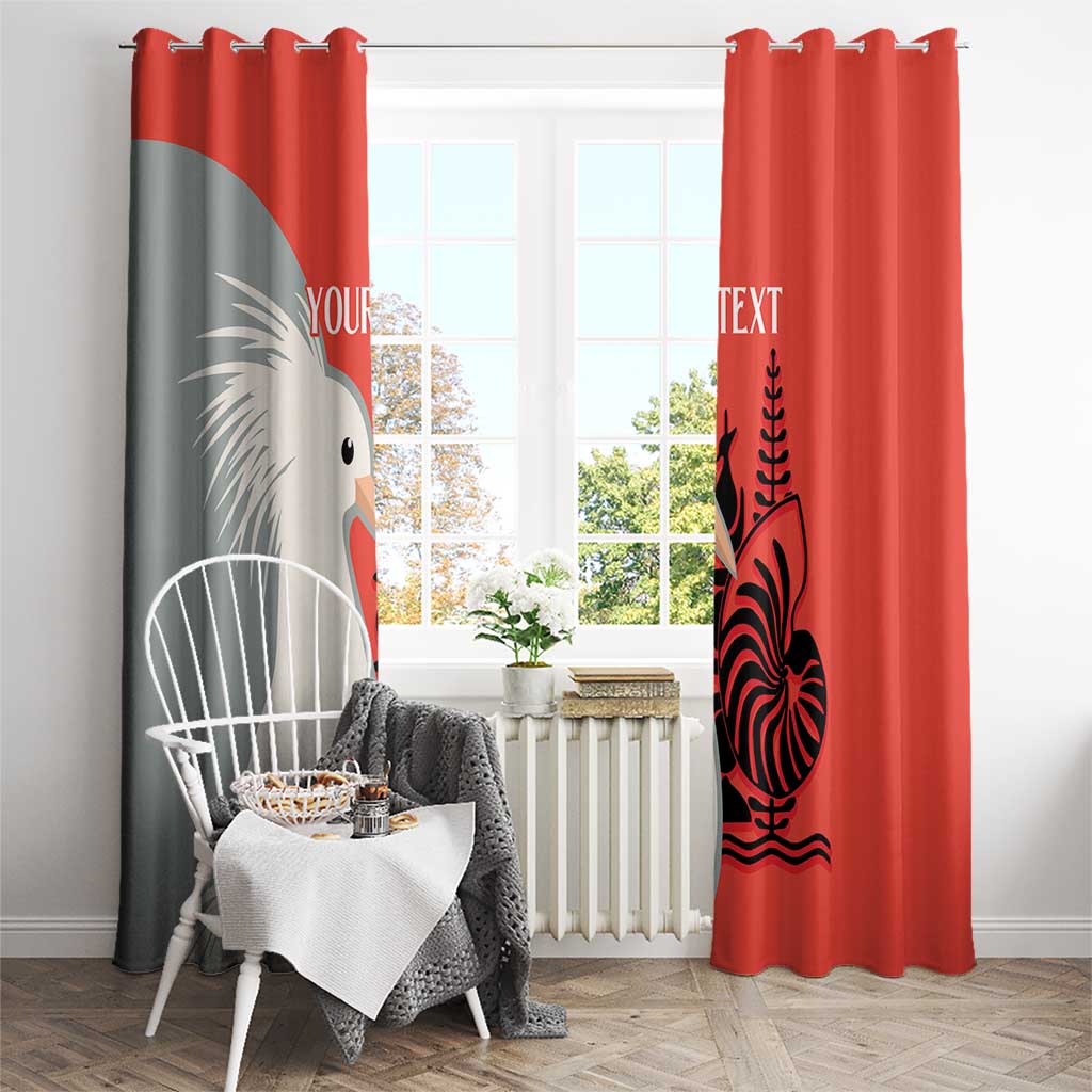 Custom Nouvelle-Caledonie Football Window Curtain Allez Les Cagous Simple Style LT14 - Polynesian Pride