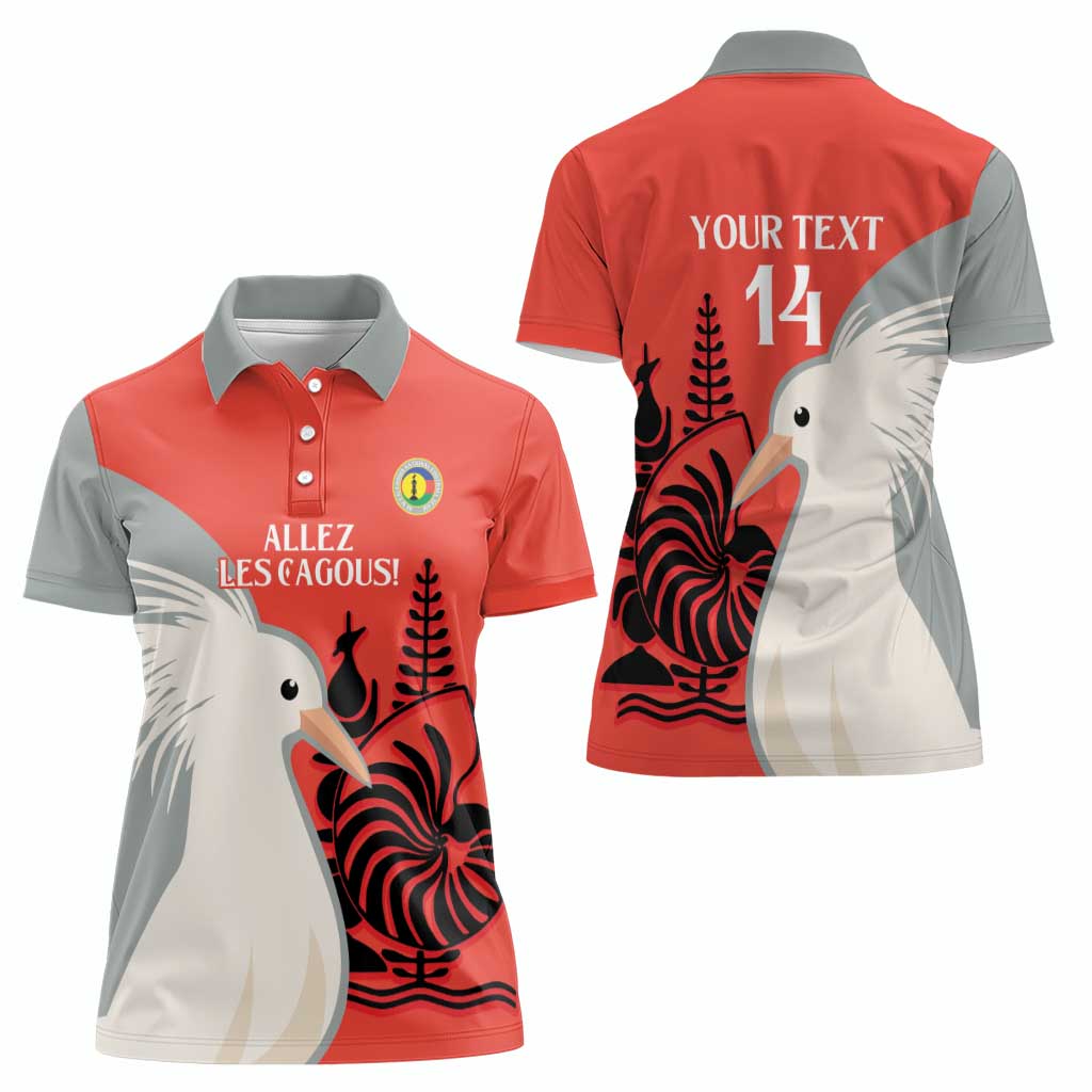Custom Nouvelle-Caledonie Football Women Polo Shirt Allez Les Cagous Simple Style