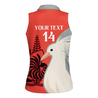 Custom Nouvelle-Caledonie Football Women Sleeveless Polo Shirt Allez Les Cagous Simple Style