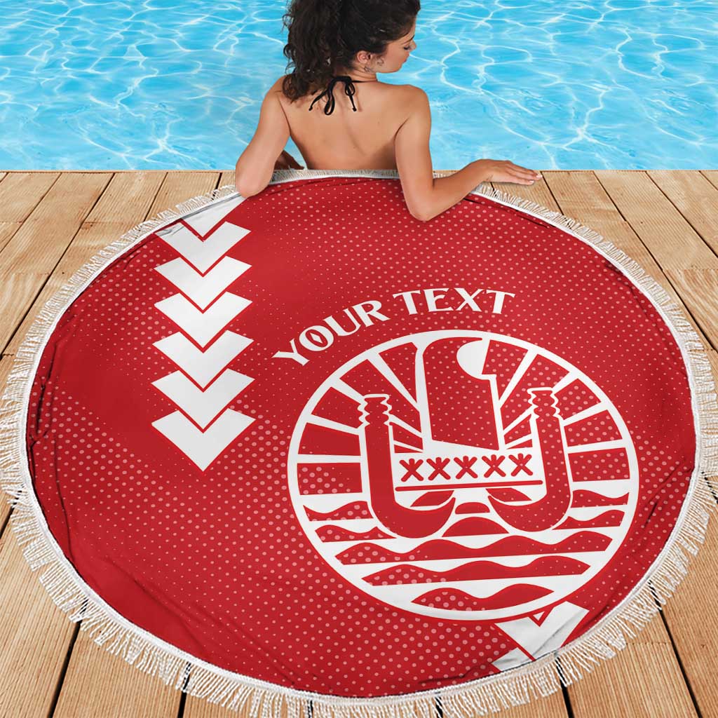 Custom Tahiti Football Beach Blanket Go Toa Aito
