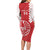 Custom Tahiti Football Family Matching Long Sleeve Bodycon Dress and Hawaiian Shirt Go Toa Aito